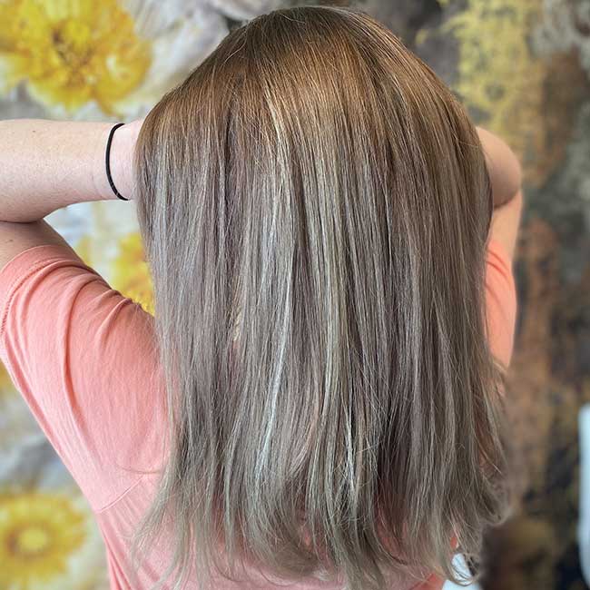 Peroxide client who just got reverse balayage